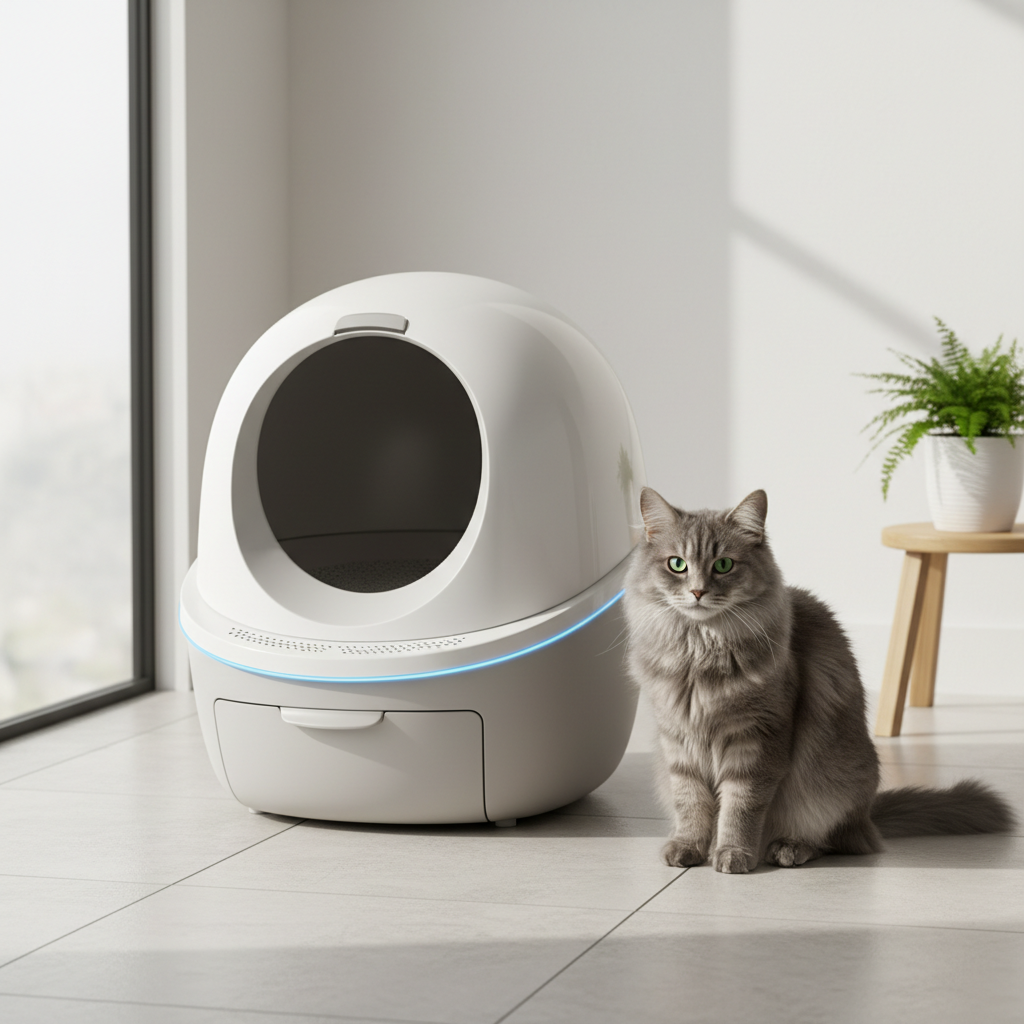 Auto Self-Cleaning Cat Litter Tray