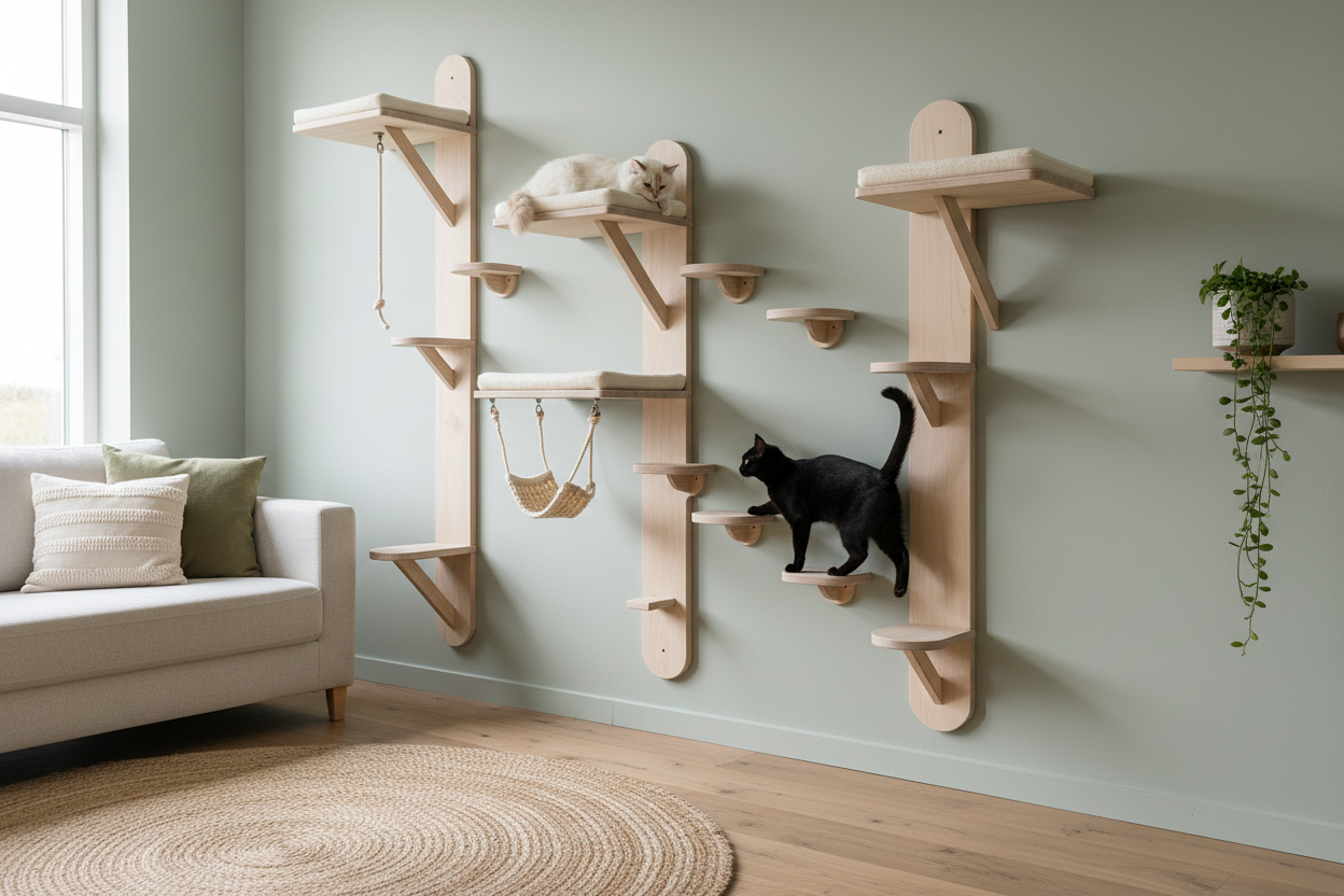 Cat Wall Climbing Frame Option 1