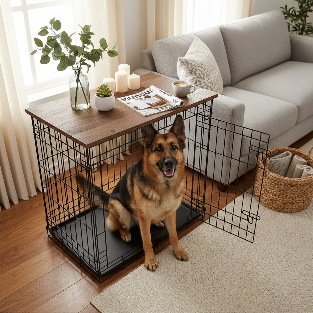 Dog Crate Furniture Lifestyle